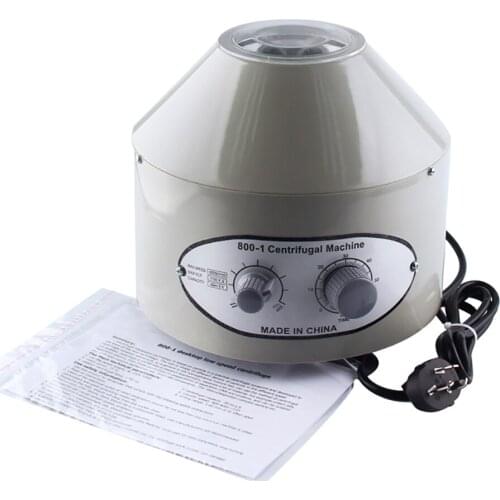 800-1 Low Speed Electric Centrifuge 4000RPM 1760G Laboratory Education Liquid Separate Machine Fat PRP Isolate Serum 20ML Tubes
