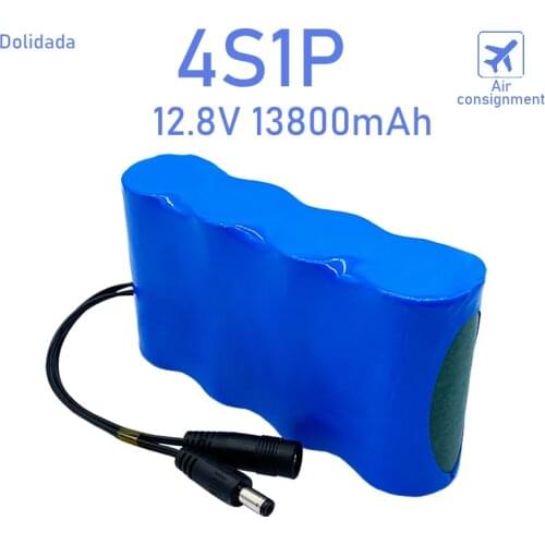 32700 Lifepo4 Battery Pack 4S1P 12.8V 13.8Ah with 4S 40A Balanced BMS for Electric Boat and Uninterrupted Power Supply 12V