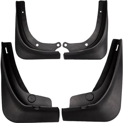 Car Mud Flap Front And Rear Wheel Guard Fender For Tesla Model 3 16-19, Black
