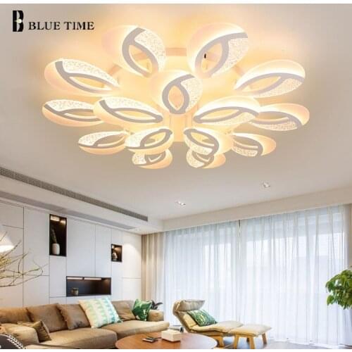 White Home Lights Modern Led Ceiling Lamp For Living room Bedroom Dining room Kitchen Lustre Ceiling Lights Fixtures 110V 220V