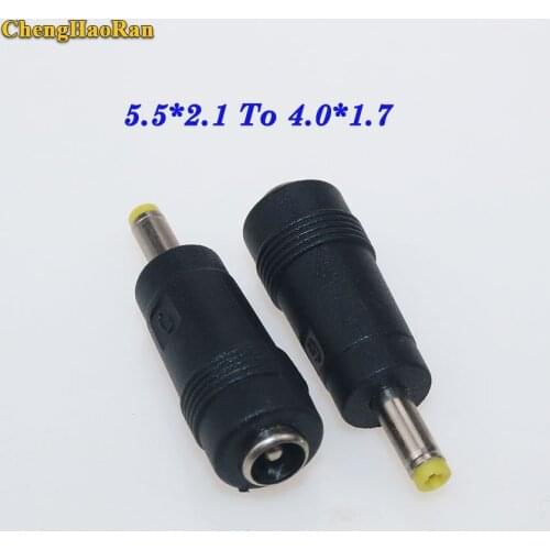 ChengHaoRan 1pcs 5.5 2.1 4.0 1.7 jack DC 5.5x2.1mm female to 4.0x1.7mm male power plug for Sony, PSP laptops adapter etc