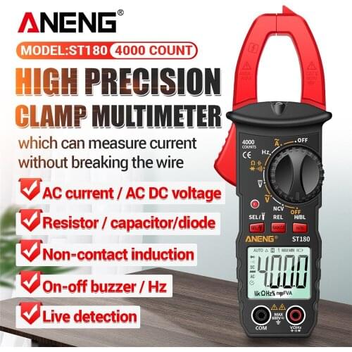 ANENG ST180 Digital Multimeter AC/DC Multimeter Clamp Multimeter Volt Tester Multimeter High Precision Voltage Meter