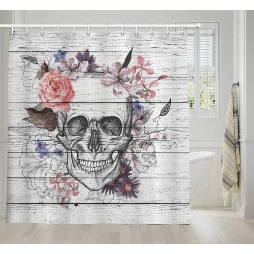 Flowers on Vintage Wood Background Rustic Home Decoration Grey White