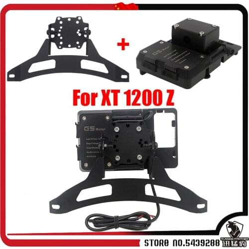 For YAMAHA XT1200Z XT 1200 Z Super Tenere 11-16 Phone Navigation Bracket Motorcycle Parts Phone Holder USB Charging Mount Stand
