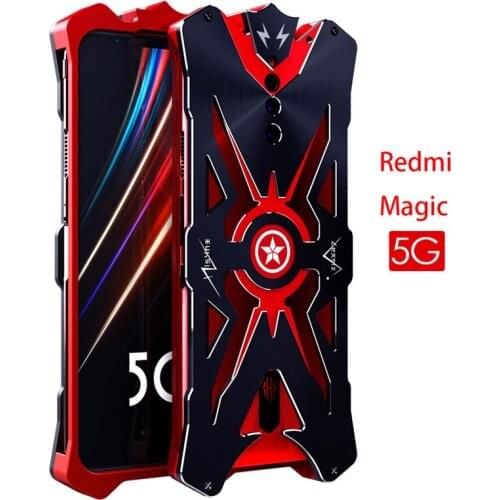 For ZTE Nubia Red Magic 5G 5S Original ZIMON Shockproof Heavy Duty Armor Metal Aluminum Phone Case For Nubia Red Magic 5s Case
