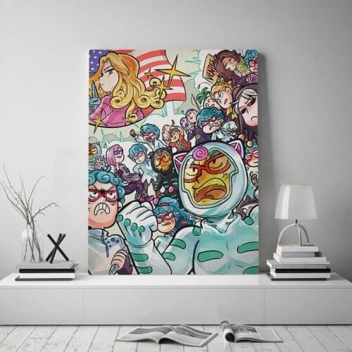 Home Decor JoJo No Kimyou Na Bouken HD Print Paintings Picture Anime Role Wall Art Modular Canvas Poster For Bedside Background