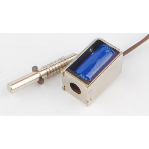 5V DC Micro Electromagnet Mini Solenoid Valve Spring Reset For Cabinet lock Special Frame Trip 5mm Pull 40g