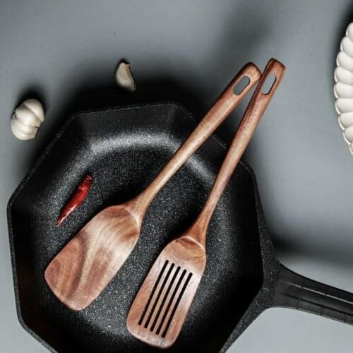 Spatula Natural Wooden Shovel Cooking Spatula Retro Wood Tableware Kitchen Stir Fry Tools Set Photography Props Filter Spatula