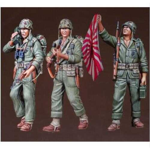 New Unassembled 1/35 ancient Infantry include 3 man Resin Kit DIY Toys Unpainted resin model