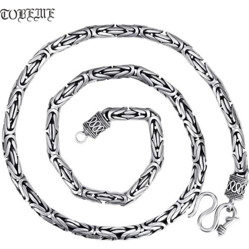 Handcrafted 100% Silver Necklace Vintage 990 Silver Longevity Necklace Real Pure Silver Good Luck Necklace