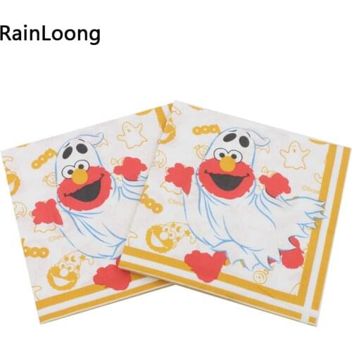 [RainLoong] Bird Paper Napkins For Halloween Festive & Party Tissue Napkins Decoration Servilleta 33cm*33cm 1 pack (20pcs/pack)