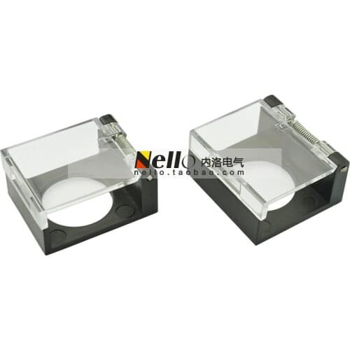 [SA]Genuine 16mm aperture spring return pushbutton switch guard Rectangular round shield to prevent misuse--20pcs/lot