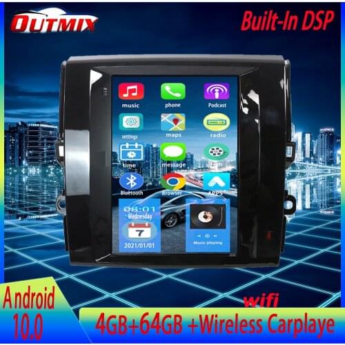 Tesla Style Vertical Screen 10.4 Inch Android 10.0 GPS Navigation For Toyota Reiz Car Multimedia Radio Player