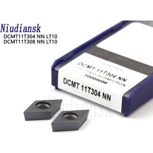 DCMT11T304 NN LT10 DCMT11T308 NN LT10 carbide inserts Internal Turning tool metal Lathe Tools high quality CNC turning insert
