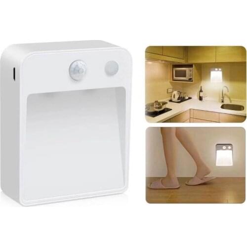 High-sensitivity LED Light-controlled Human Body Induction Wall Light Punch-free Installation Cabinet Staircase Bedroom Lighting