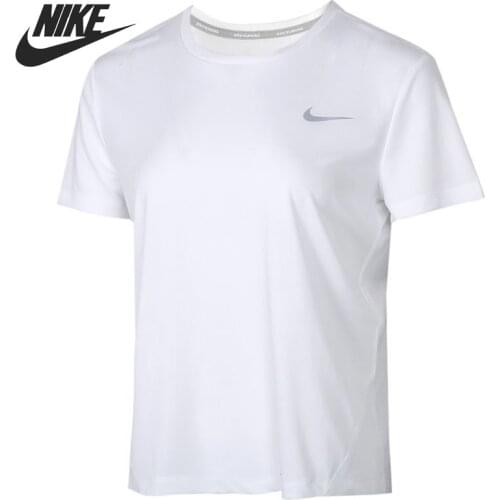 Original New Arrival NIKE AS W NK MILER TOP SS Womens T-shirts short sleeve Sportswear