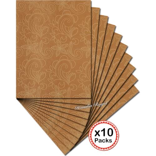 Gold color African Sego Headtie Head Tie Scarf gele 10 packs per Lot 20 pieces total