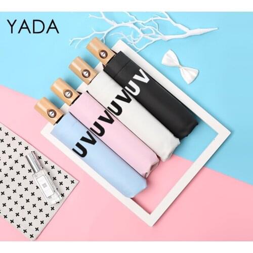 YADA Business UV Automatic Umbrella Wooden Handle Parasol Sunny&Rainy Umbrella For Women Men Windproof Big Umbrellas YS200242