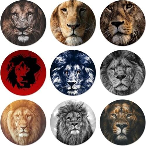 58mm THE LION ANIMAL Badge Brooch Pin Accessories For Clothes Backpack Decoration gift