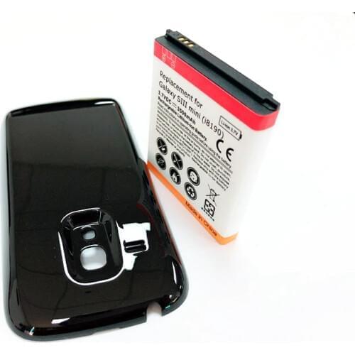 S3mini Battery For Samsung Galaxy S3 mini i8190 3500mAh with Black or White back Cover Backup Replacement Batteria EB-F1M7FLU