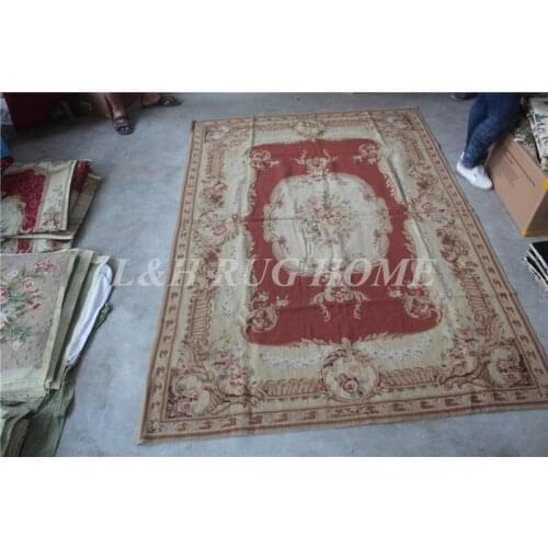 Free shipping 10K 6'X9' hens family black field needlepoint rugs,carpet, blankets 100% New Zealand wool wholesale prices