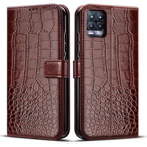 Wallet Flip Case For Realme 8 Pro case RMX3081 Cover Shockproof Magnetic Leather Stand Phone Protective Bag