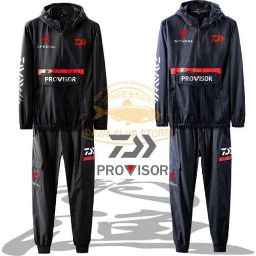 2020 New Fishing Jackets Pants DAWA Outdoor Sports Hooded Windproof Long Sleeves Sunscreen Clothes DAIWA Clothes Cycling Jersey