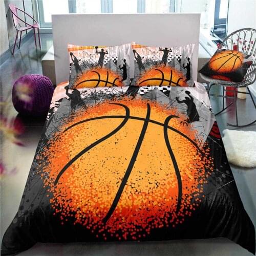 3D Boys Basketball Sports Bed Linens Set Bedclothes Quilt Comforter Cover Adults Children Queen King Bedding Duvet Cover Set