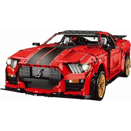 Super 1:8 GT500 Scale Remote Fast Racing Car Model Building Blocks Bricks Technical Set Furious Toys For Children