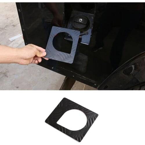 For Land Rover Defender 90 110 2004-2018 Fuel Tank Cap Bottom Plate Alloy Decoration Stickers Car Exterior Accessories