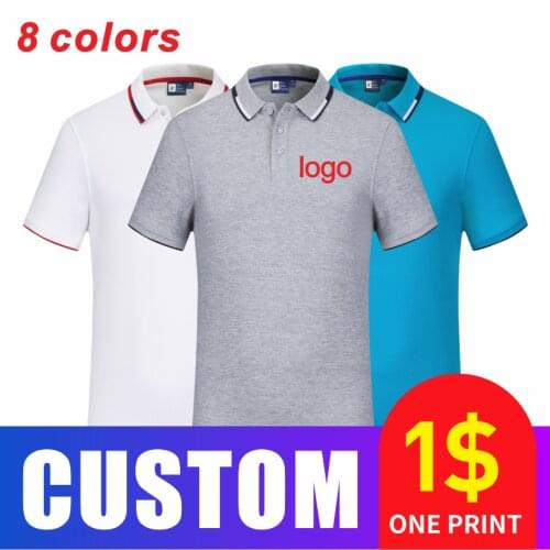 Summer Casual Men And CT Women Short-Sleeved Polo Shirts Custom Logo Embroidery Printing Personalized Design Tops