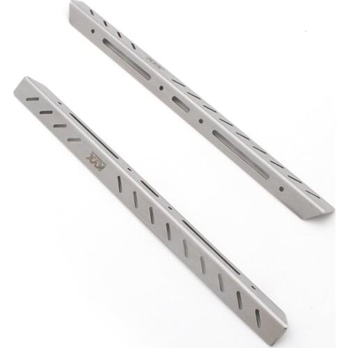 KYX Racing Metal Side Step Running Boards Foot-Plate Scuff Plate Guard Plate Upgrades for RC Crawler Traxxas TRX6 G63 AMG Body