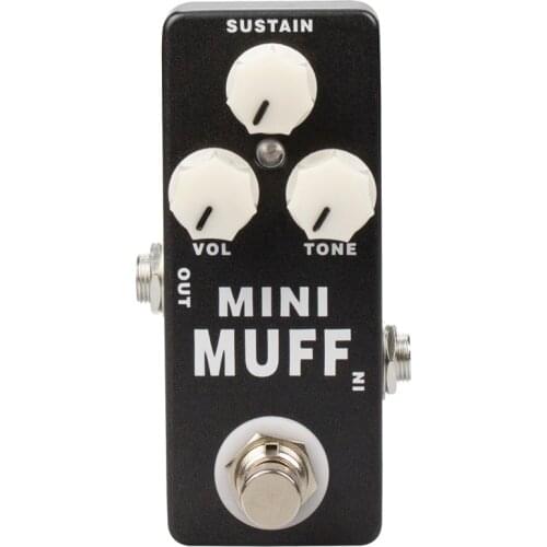 MOSKY MINI MUFF01 Fuzz Guitar Effect Pedal Harmonic Distortion/Sustainer Pedal True Bypass Full Metal Shell Guitar Accessories