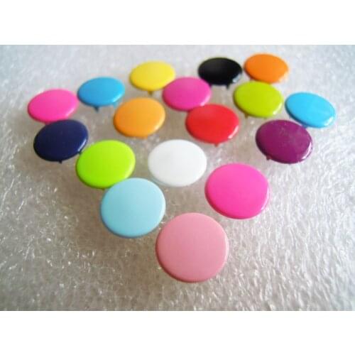 Free Shipping 100 Sets Mixed Metal Snaps Button Fastener Sewing Craft 11mm