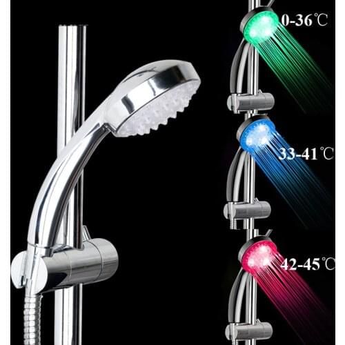 7 Color LED Shower Head No LED Rainfall Changing Shower Head pressure Automatic Waterfall Shower Single Bathroom Showerhead