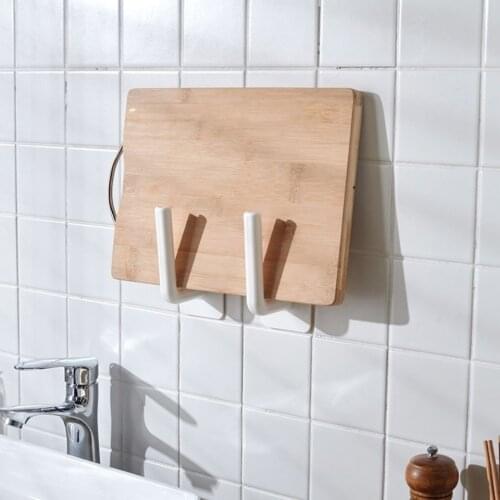 Wall-mounted Pot Cover Rack Kitchen Cutting Board Rack Toilet Tissue Rack Plastic Wrap Storage Rack