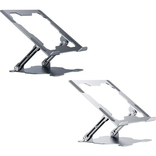 Table Portable Adjustable Metal Laptop Stand Holder Bracket Riser for Office Easy to Carry Multi-use Stable Durable