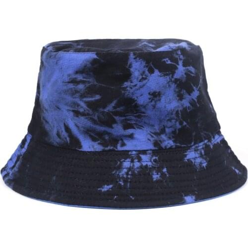 Men Women Reversible Bucket Hat Jersey Cotton Twill Tie Dyed Fisherman Hats Girls Boys Sun Protect Hat Green Tie Dye Bucket Hat
