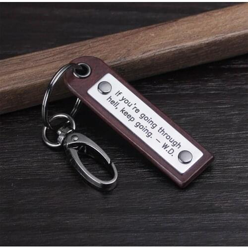 Personalized Graduation Leather Keychain - Graduation Gift - Class Of 2021 Keychain