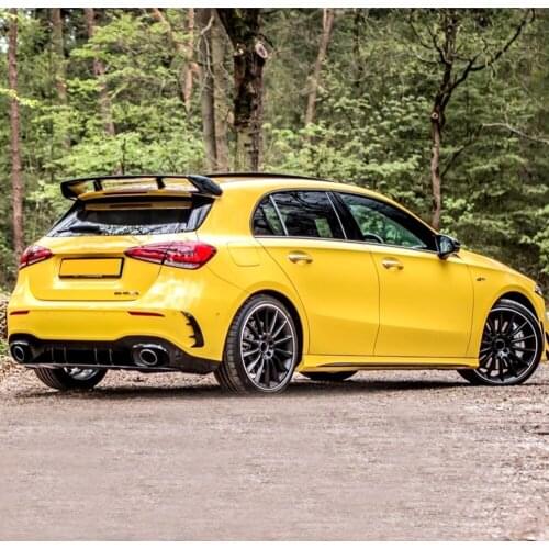 For Mercedes Benz W177 Hatchback A-Class A180 A200 A250 A260 & A45 AMG 2019 2020 ABS Plastic Black Red Color Rear Spoiler Wing