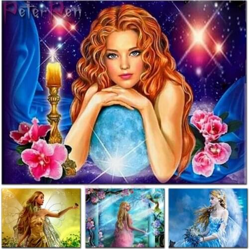 Women Butterfly fish room decor 3D Embroidery resin diamond painting 5D DIY Cross stitch mosaic stickers full display Pattern