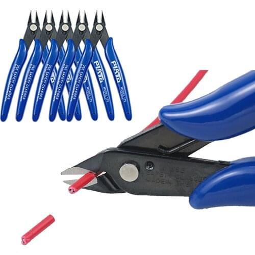 Electronic Diagonal Pliers Wire Cable Cutters Anti-slip Side Cutters Snips Flush Nipper Mini Pliers 10/5/1/PCS Repair Hand Tools
