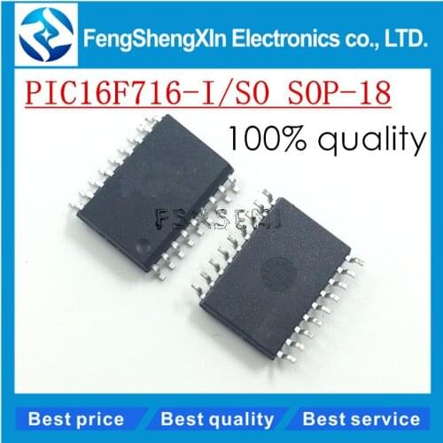 10pcs/lot New PIC16F716 PIC16F716-I/SO SOP-18 Eight flash microcontroller