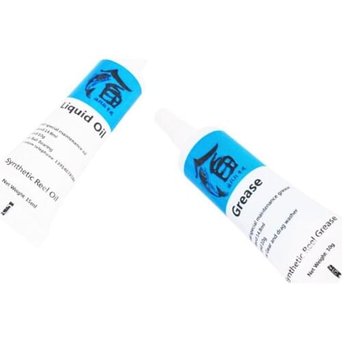 2pcs 14.8ml Fishing Reel Bearing Special Lubricant And Maintenance Grease Metal Fluted Disc Lubricating Oil Grease Set
