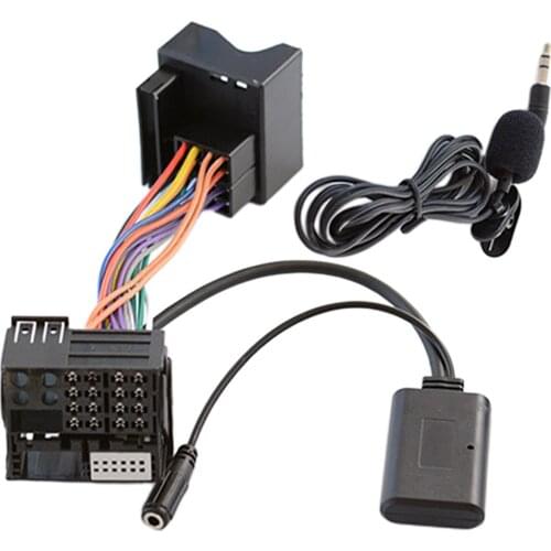 Car Bluetooth 5.0 AUX Audio Cable Adapter w/Mic for BMW E60 E63 E64 E65 E81 E82 E87 E70 E90 E91