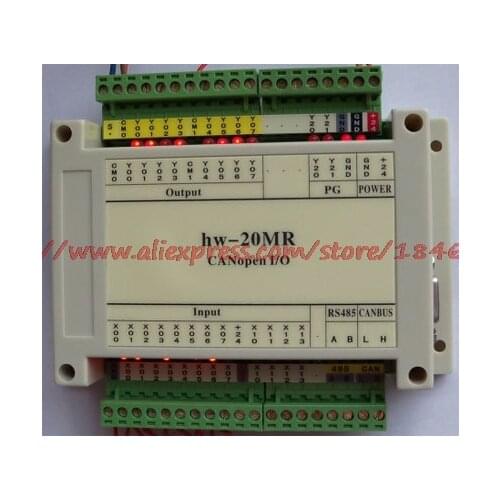 Free shipping programmable controller 20MR CANopen Remote I/O Independent intellectual property rights