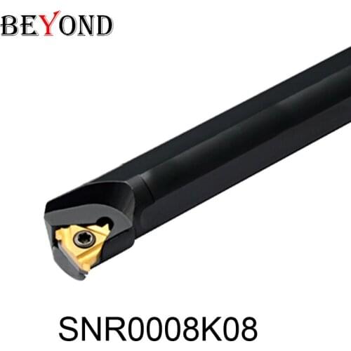 BEYOND SNR0008K08 SNR SNR0008 Threading Lathe ToolHolder Carbide Inserts 08IR Turning Inserts Boring Bar CNC cutter SNL0008K08