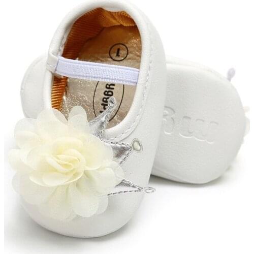 Baby Newborn Toddler Girl Crib Shoes Lovely Floral Infant Pram Soft Sole Prewalker Anti-slip Baby Shoes 0-18M