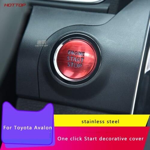 For Toyota Avalon 2019 2020 One-Button Start Ignition Decorative Frame Luminous Decorative Cover Modification