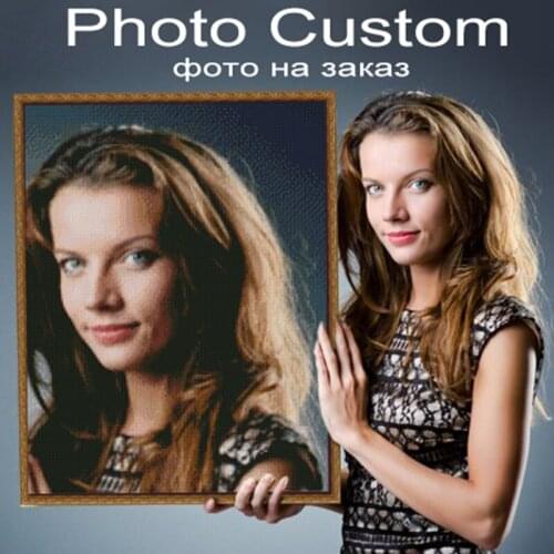 Foto personalizada 5D, pintura de diamante, Pin privado, hazlo tú mismo, cuadro de diamantes de imitación con incrustaciones de